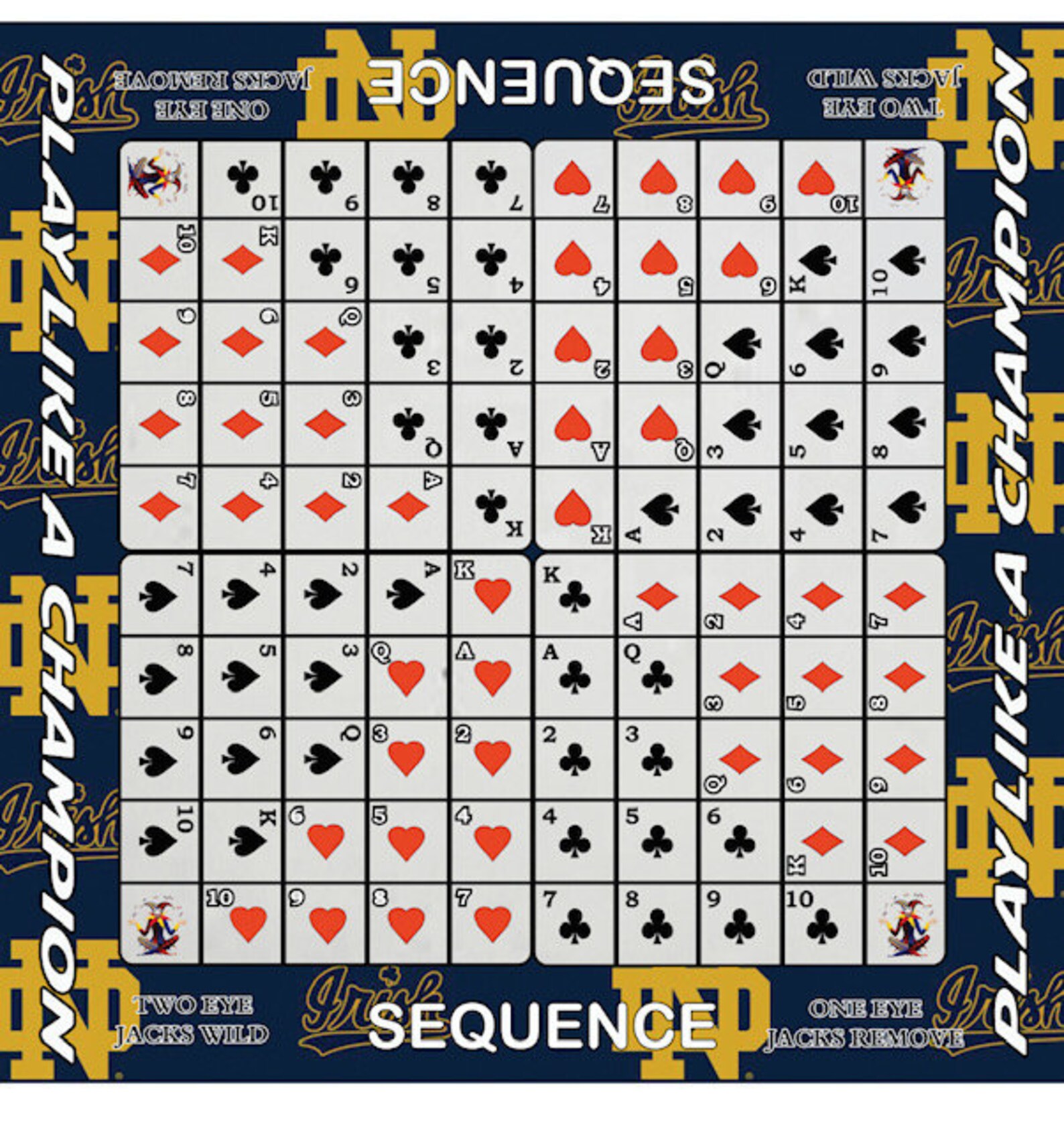 Sequence Board Game - Unlimited Design Options - Etsy
