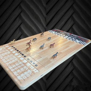 Horse Race Board Game/ Dice and Gambling Game