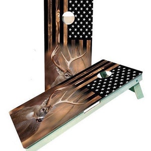 Deer Flag Cornhole Boards