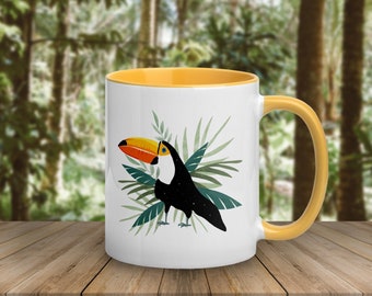 Toucan Coffee Mug: Colorful Ceramic Tropical Drinkware