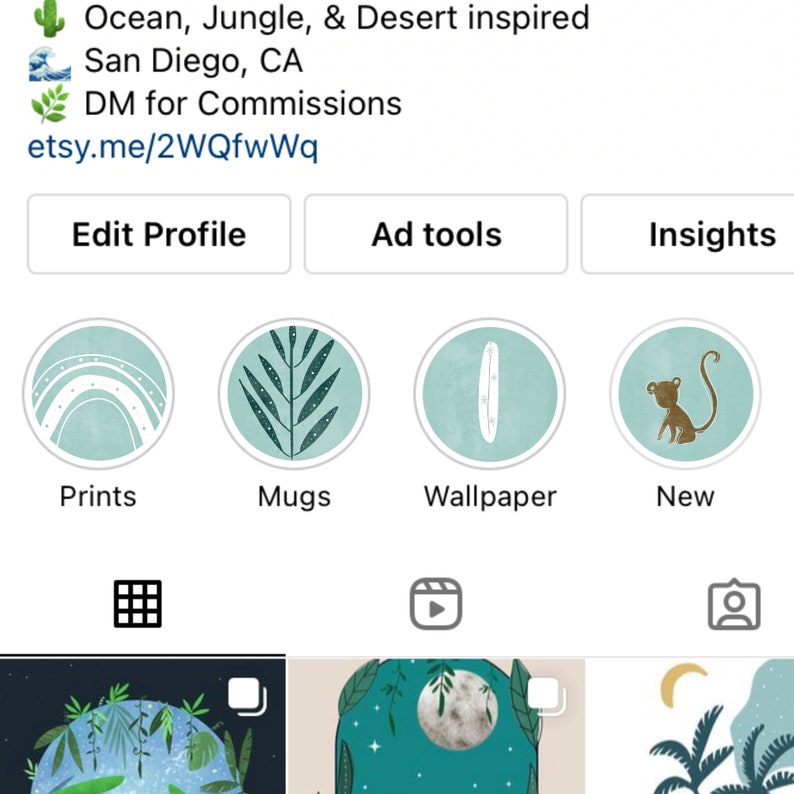 Instagram Highlight Covers, Island Highlight Icons, Teal Instagram image 2