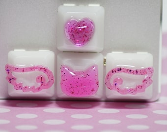 Niedliches Tastenkappen Set Luna Sailor Anime Tastenkappen, Pfeiltastenkappen R1,OEM Cherry MX