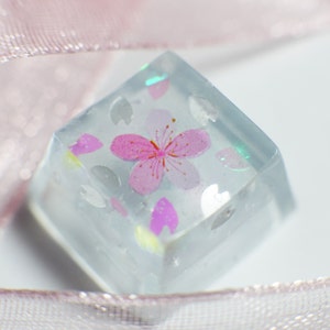 Sakura keycaps | Artisan japanese key caps | Cherry MX