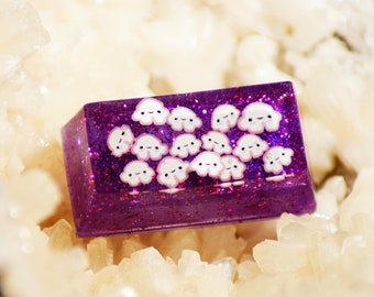 Backspace | Toetscombinatie invoeren | Leuke wolk-keycaps | Artisan keycap voor mechanisch toetsenbord OEM Cherry MX