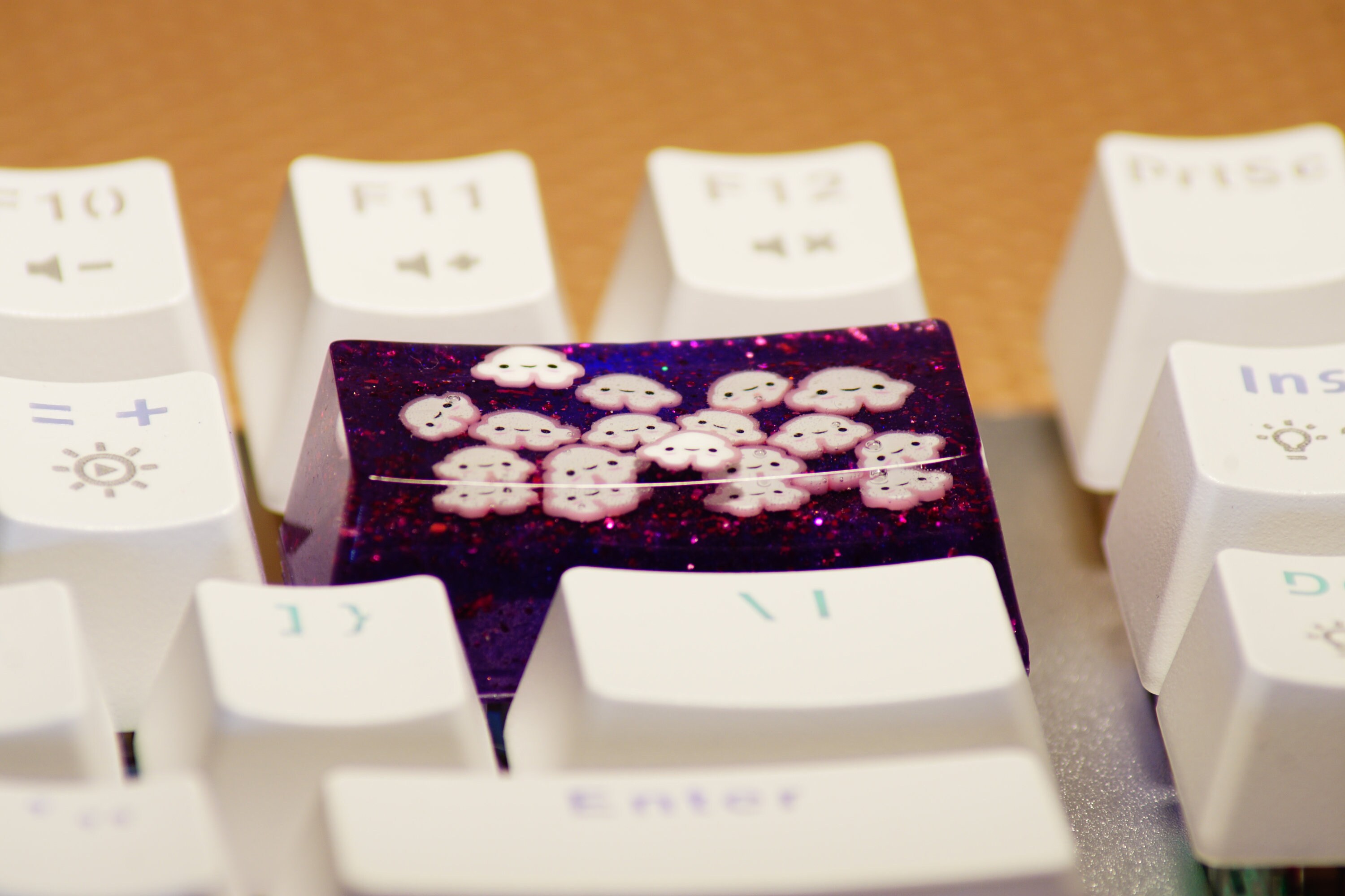 Backspace | Enter Keycap | Cute Cloud Keycaps | Artisan Key Cap for ...