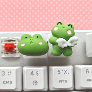 Cute frog keycap | Keyboard caps | Kawaii keycaps | OEM profile