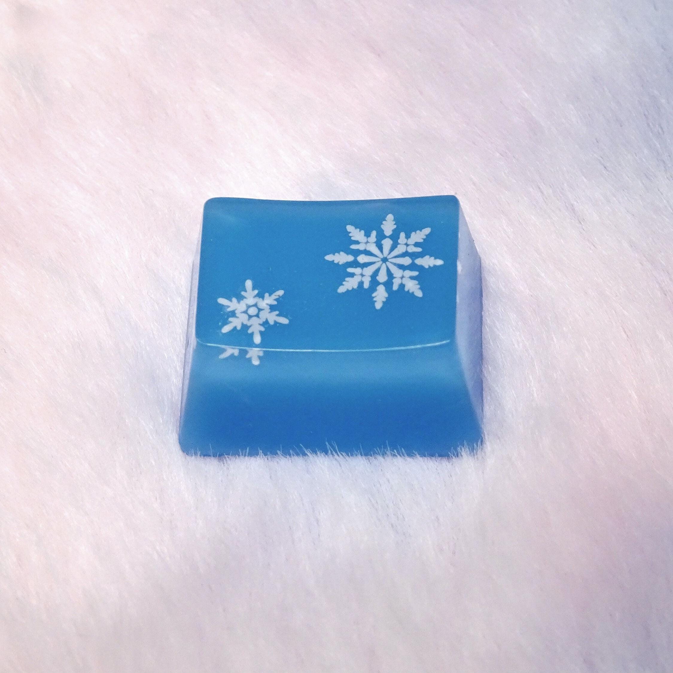 Snowflake Computer Key Caps 1,25U Resin Keycaps | Keyboard Caps | Snowflake Key Caps for Bottom Row ...