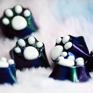 Galaxy paw | Resin keycap | Artisan key caps | OEM Cherry MX, Gateron, Kailh
