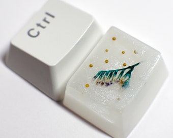 Artisan keycap | ALT CTRL key | Plant keycap | Keyboard caps