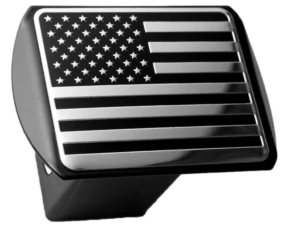 USA Stainless Steel Flag Metal Hitch Cover Fits 2 Etsy