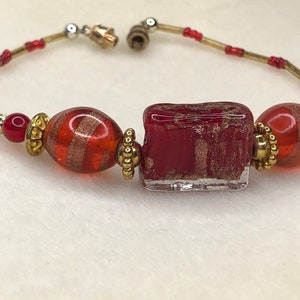 Red and Gold Bracelet