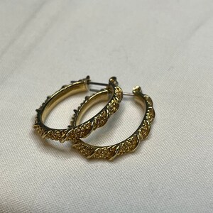 Golden Oval Hoops