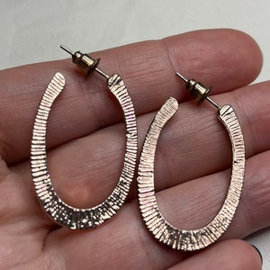 Rose Gold Hoops