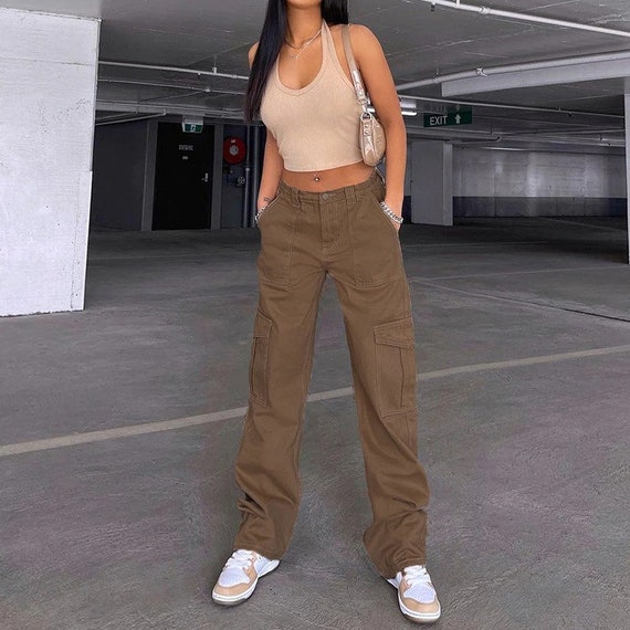 Streetwear Y2K Cargo Pants Women | Etsy UK