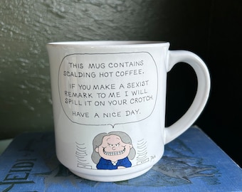 Vintage Feminist Humor Mug: Workplace Gag Gift