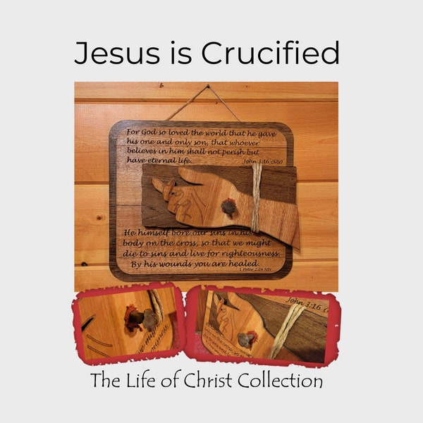 Jesus is Crucified, Christian Wall decor