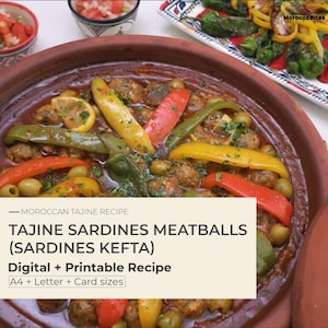 Moroccan Tajine: Sardines Meatballs Tajine, Authentic & Flavorful Dish Easy Step-by-Step Cooking Guide for Home Chefs