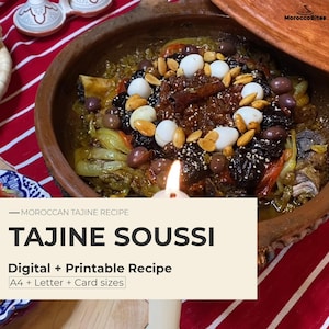 Moroccan Tajine Soussi Recipe, Authentic & Flavorful Dish Easy Step-by-Step Cooking Guide for Home Chefs