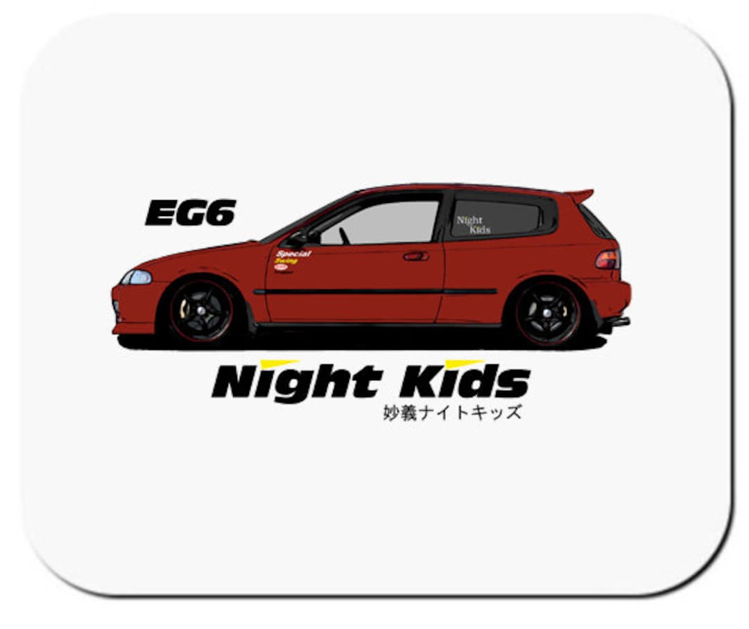 Night Kids EG6 Civic Initial D Inspired JDM Mouse Pad Computer Etsy