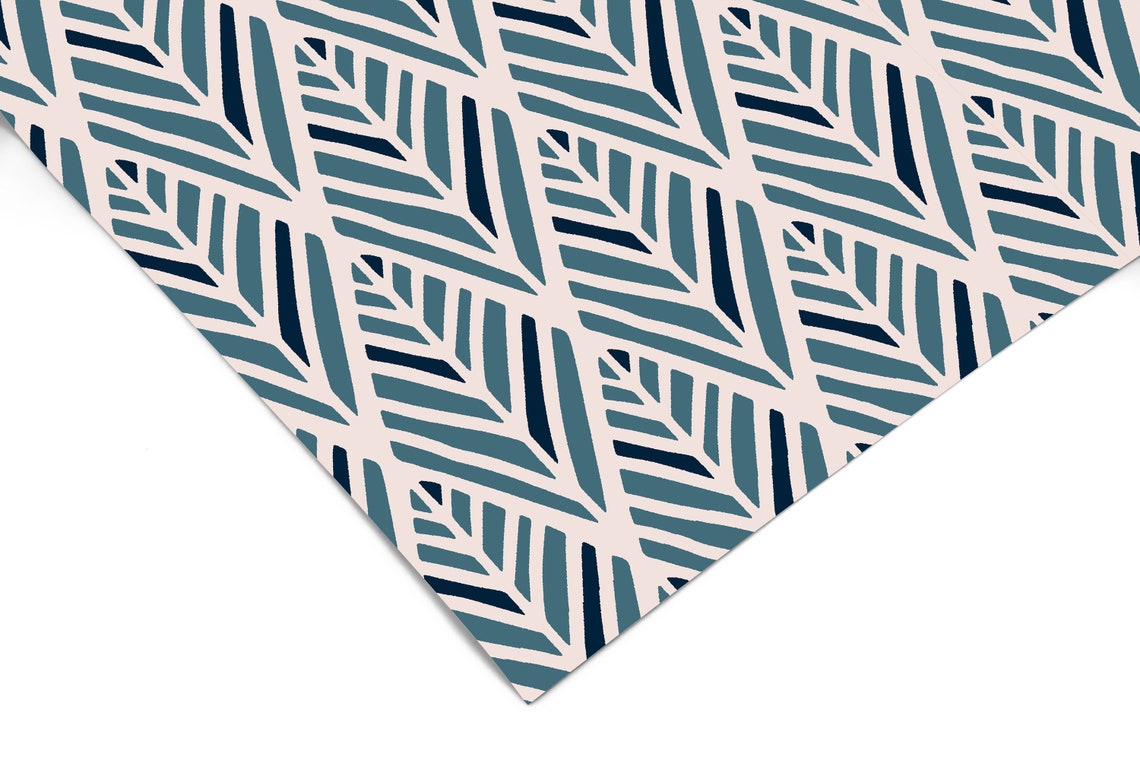 Teal Geometric Pattern Contact Paper Shelf Liner Drawer Etsy