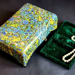 Handmade Jewelry Boxes for Wedding favors, birthday gifts, Mother's Day, Bridesmaid and Invitation boxes image 2