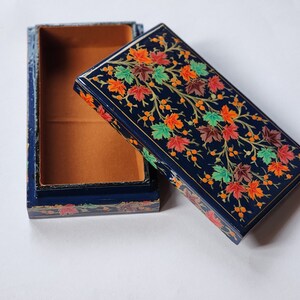 Hand-Painted Velvet Ring Box: A Timeless Treasure for Precious Moments image 9