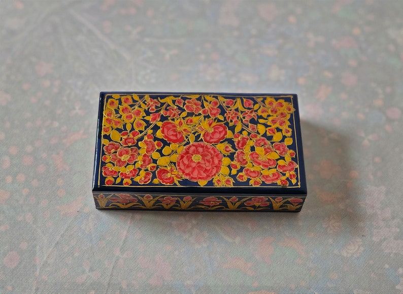Exquisite Mystery Jewelry Box: A Timeless Treasure from Kashmir image 1