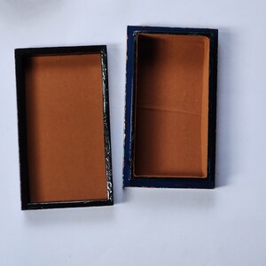 Hand-Painted Velvet Ring Box: A Timeless Treasure for Precious Moments image 4