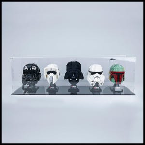 Acrylic Display Case for 5 LEGO Helmets