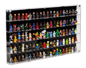 Vitrina acrílica de pared para 100 minifiguras