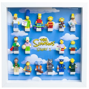 Inserto de marco de exhibición acrílico para minifiguras LEGO CMF Simpsons Serie 1