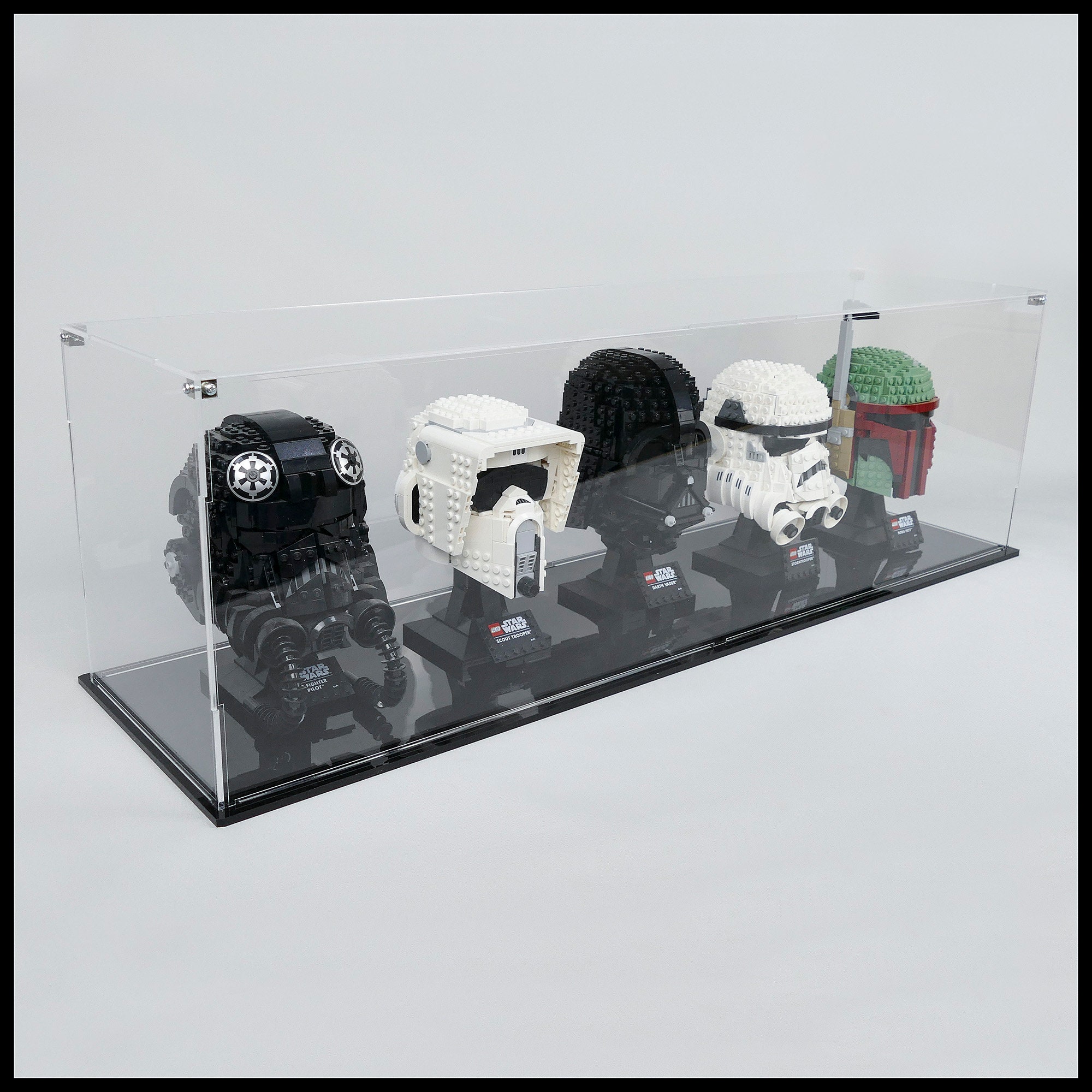 Acrylic Display Case for 5 LEGO Helmets Etsy