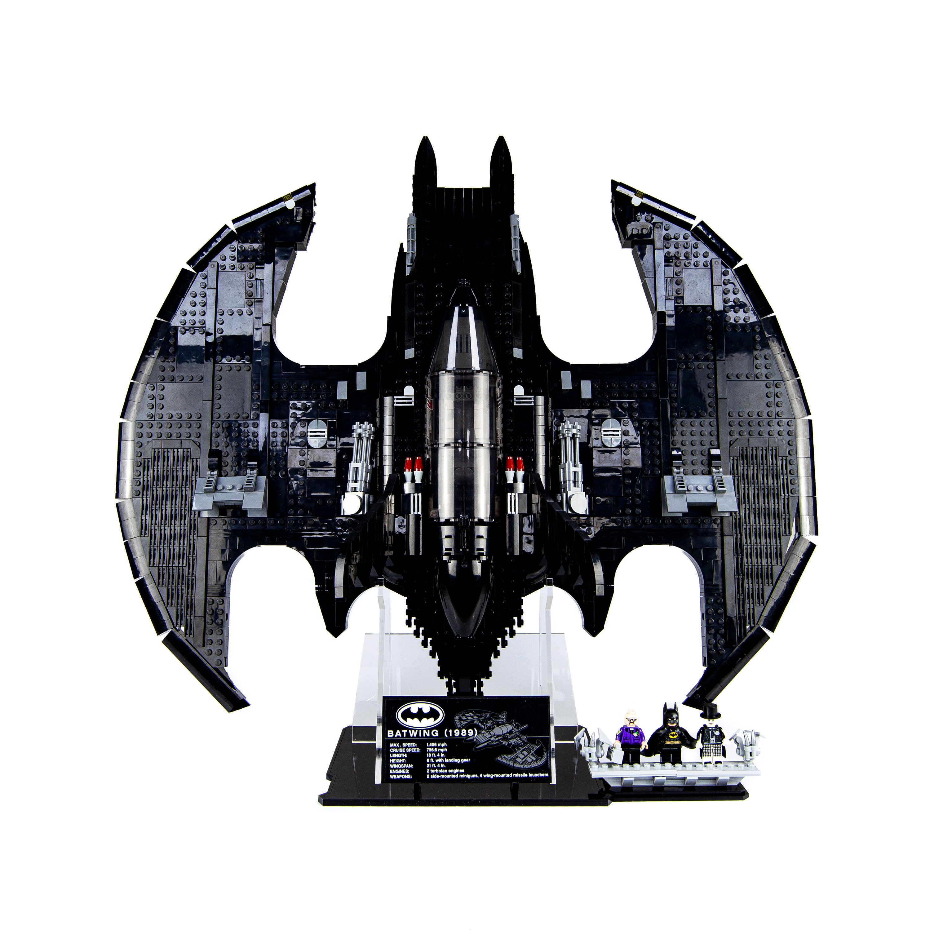 Acrylic display stand for LEGO® DC Batman™ Batmobile™ Tumbler- Display –  Game Face Photography and Printing