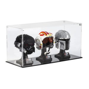 Acrylic Display Case for 3 LEGO Helmets