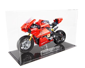 Ducati Panigale V4 R-vitrine met interne standaard voor LEGO-model (42107)