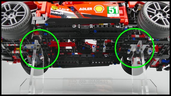 レゴ フェラーリ 488 GTE (42125) 用 アクリル製ディスプレイケース