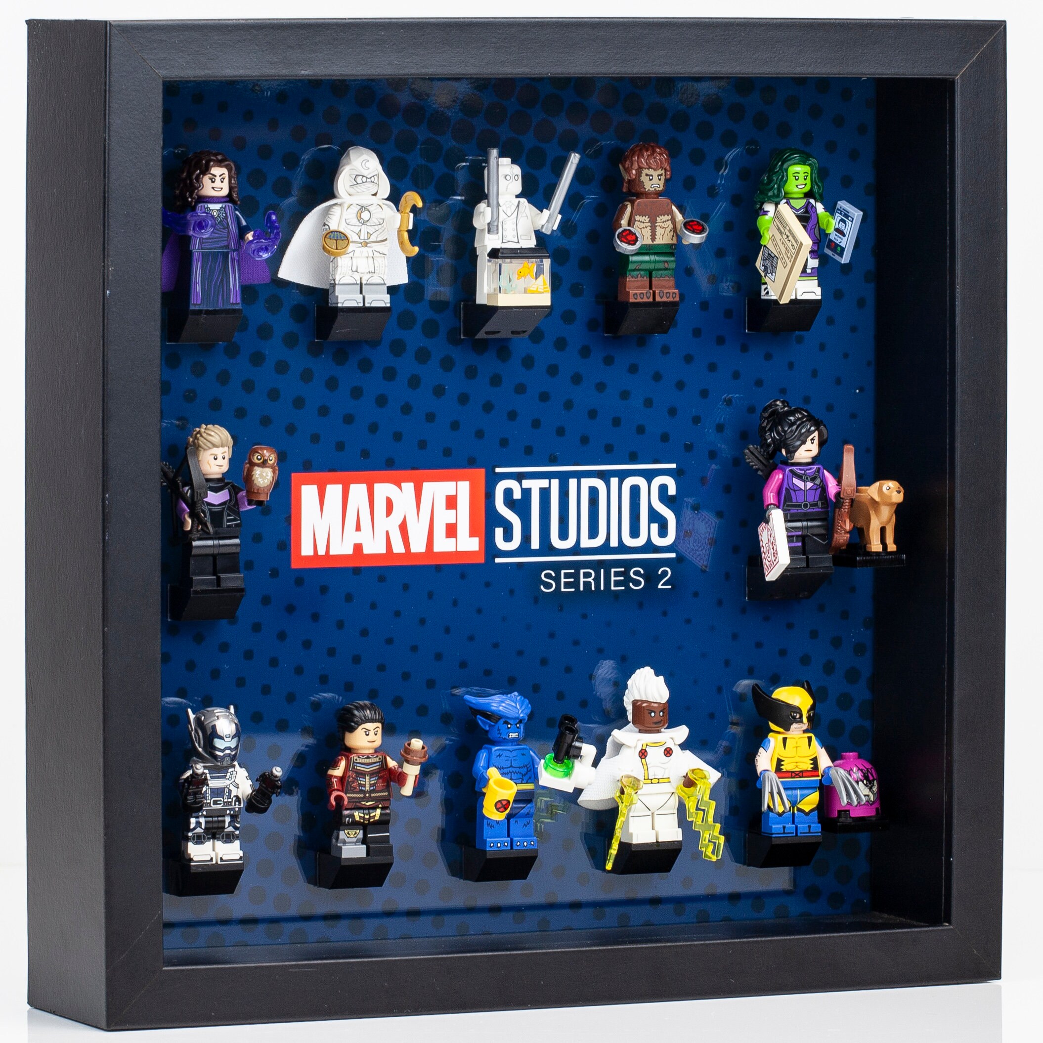 Marvel lego 2025 figures framed