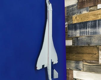 Wall mounted display stand For the LEGO Concorde 10318