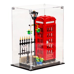 Acrylvitrine voor de LEGO Red London Telefooncel 21347