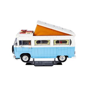 Acryl displaystandaard voor LEGO Volkswagen T2 camperbus 10279