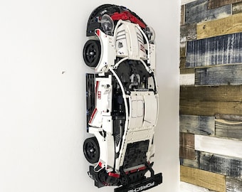 Wall mounted car stand For LEGO Porsche 911 RSR 42096