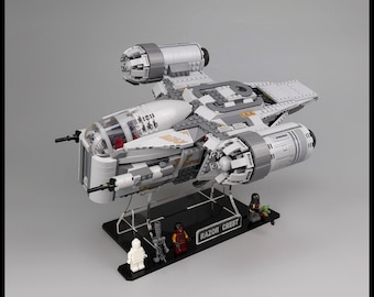 Star Wars Rasiermesser Wappen Mandalorian Kopfgeldjäger (75292) Acryl Display Ständer