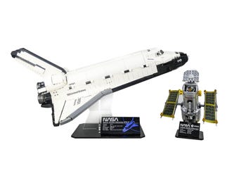 Expositor acrílico para el transbordador espacial Discovery de la NASA (10283)