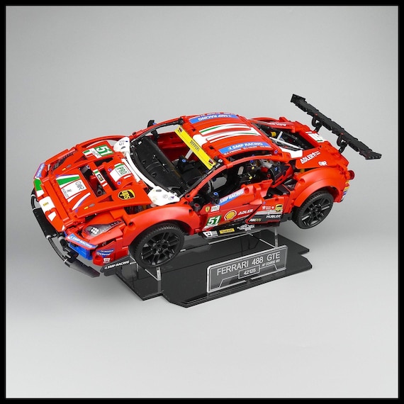 Acrylic Display Stand for the LEGO® Ferrari 488 GTE “AF Corse #51