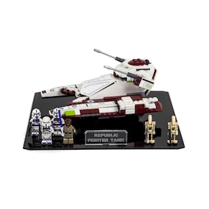 Acryl displaystandaard voor de LEGO® Republic Fighter Tank™ 75342