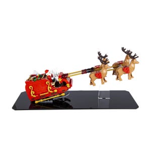 Acryl displaystandaard voor LEGO kerstman slee 40499