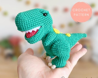 Crochet Dinosaur Pattern, Amigurumi Dinosaur Pattern, Henry the T-Rex Amigurumi Crochet Pattern by erinmaycrochet