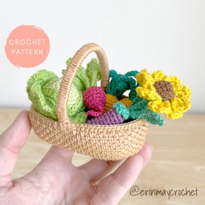 erinmaycrochet によるファーマーズ マーケット バスケット かぎ針編みパターン