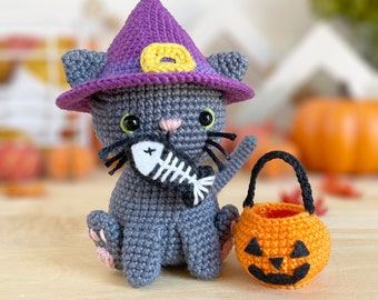 Crochet Spooky Cat Pattern: Amigurumi Halloween Kitty (PDF Pattern)