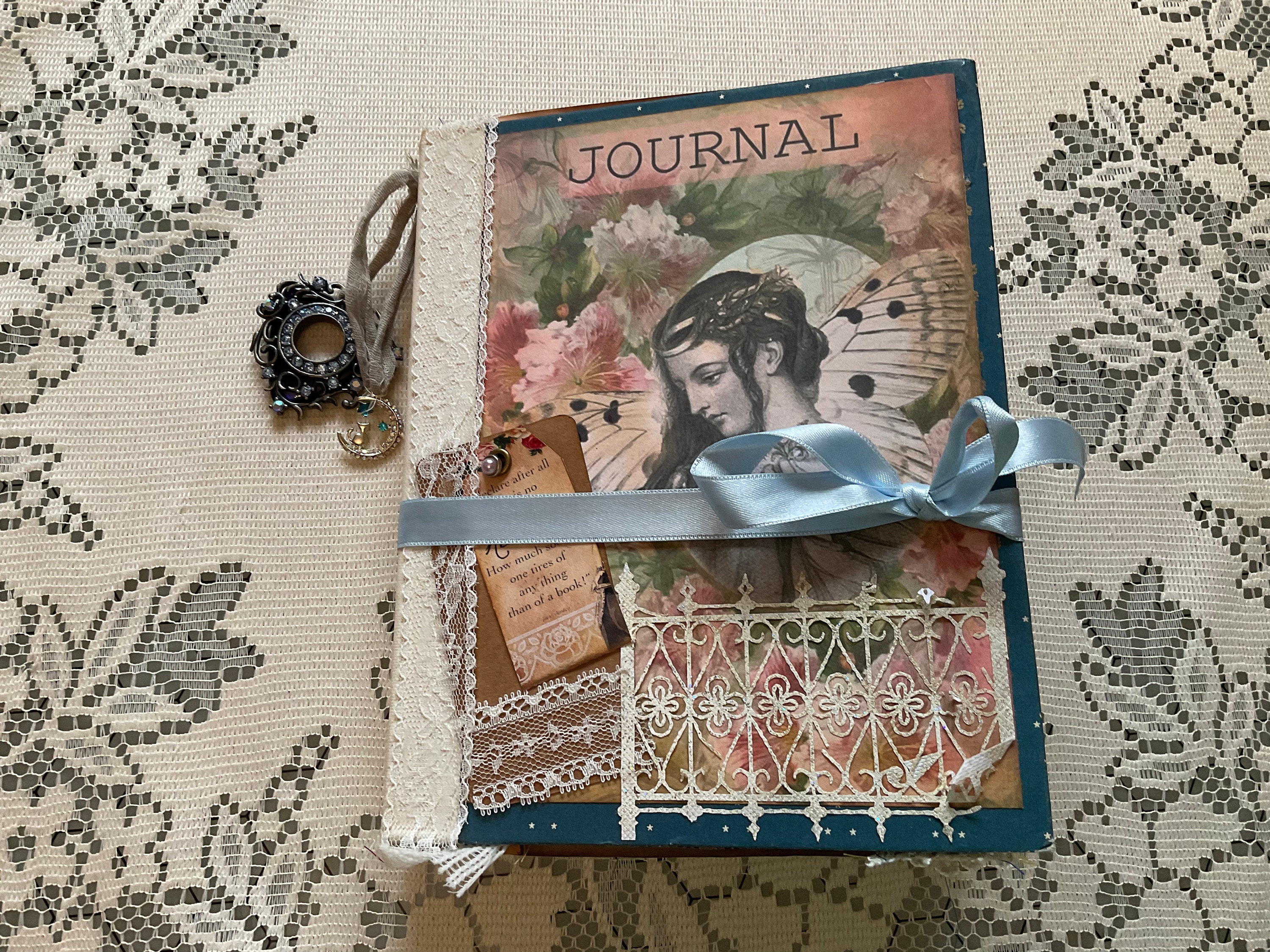 junkjournal【antique Red】 Junk Journal “just Red, Just Red”, Handmade, Unique Piece